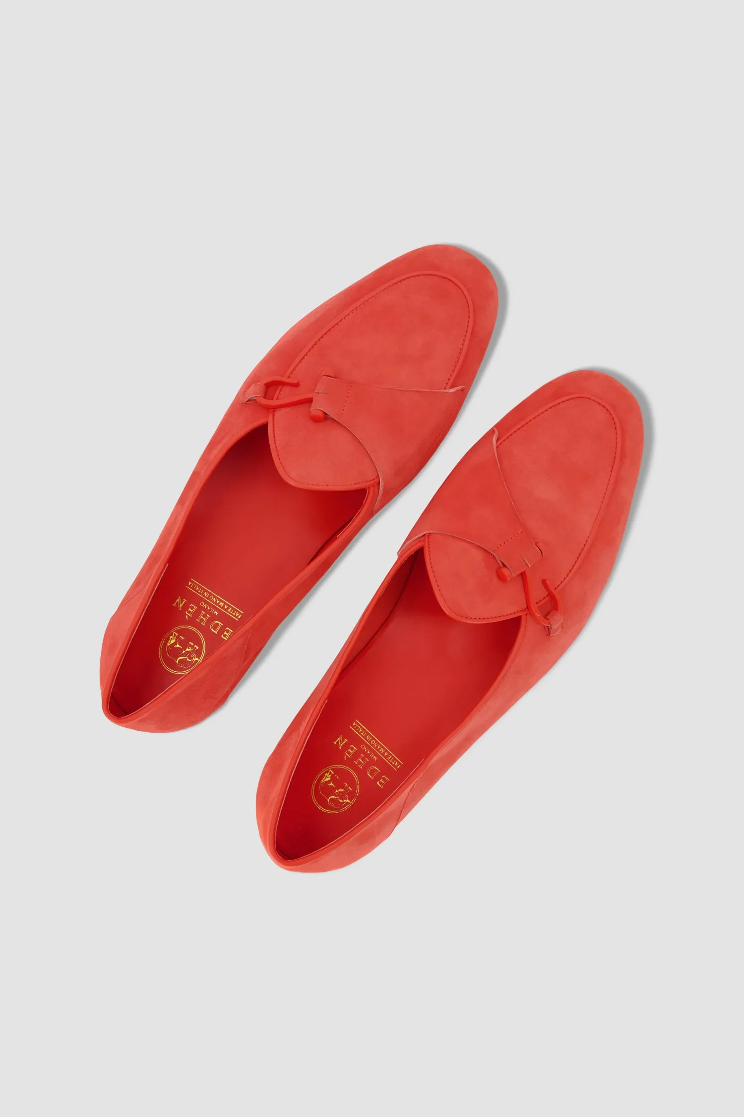 Edhen Milano Comporta Fly Red Suede Loafers