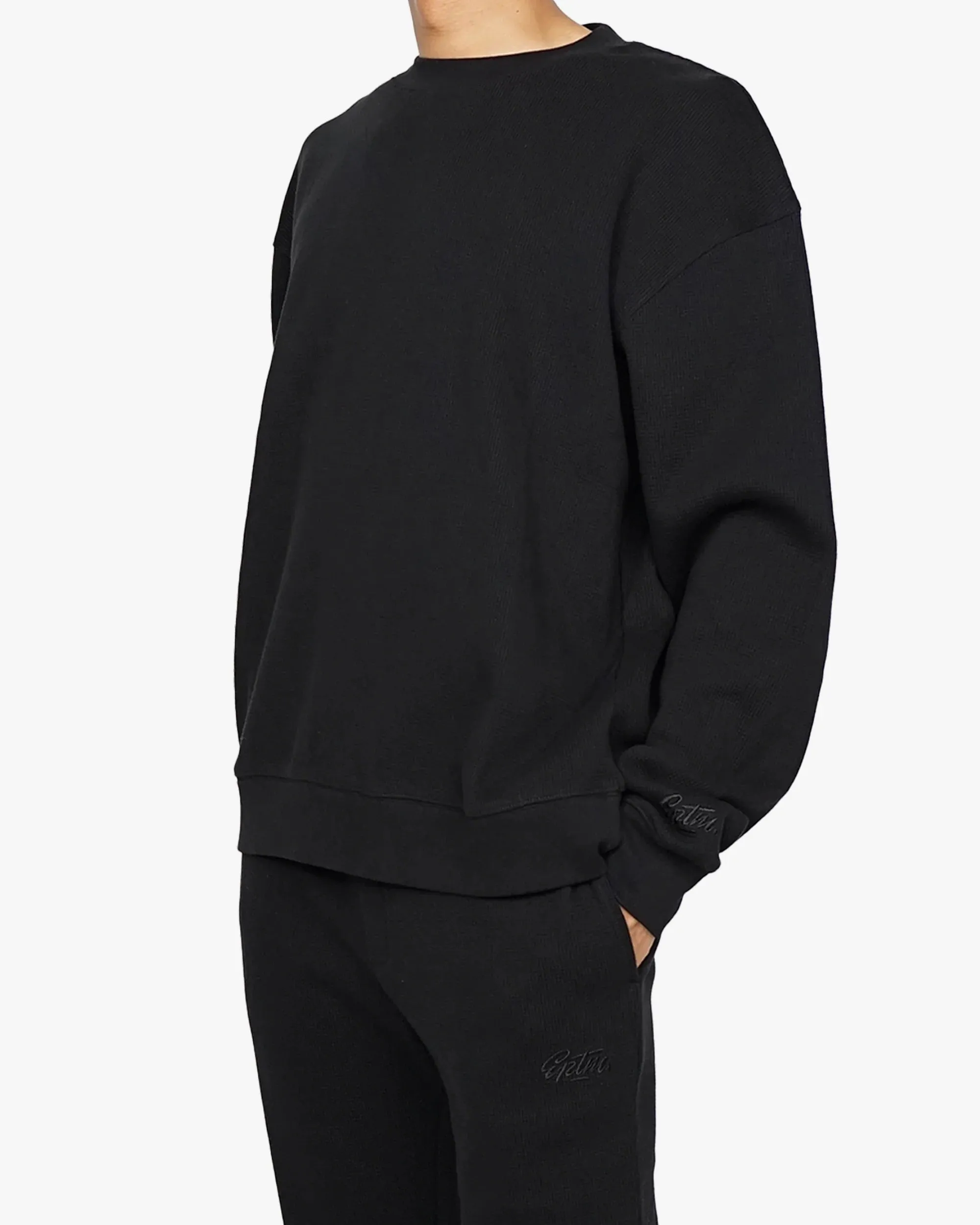 EPTM THERMAL SWEATSHIRT BLACK