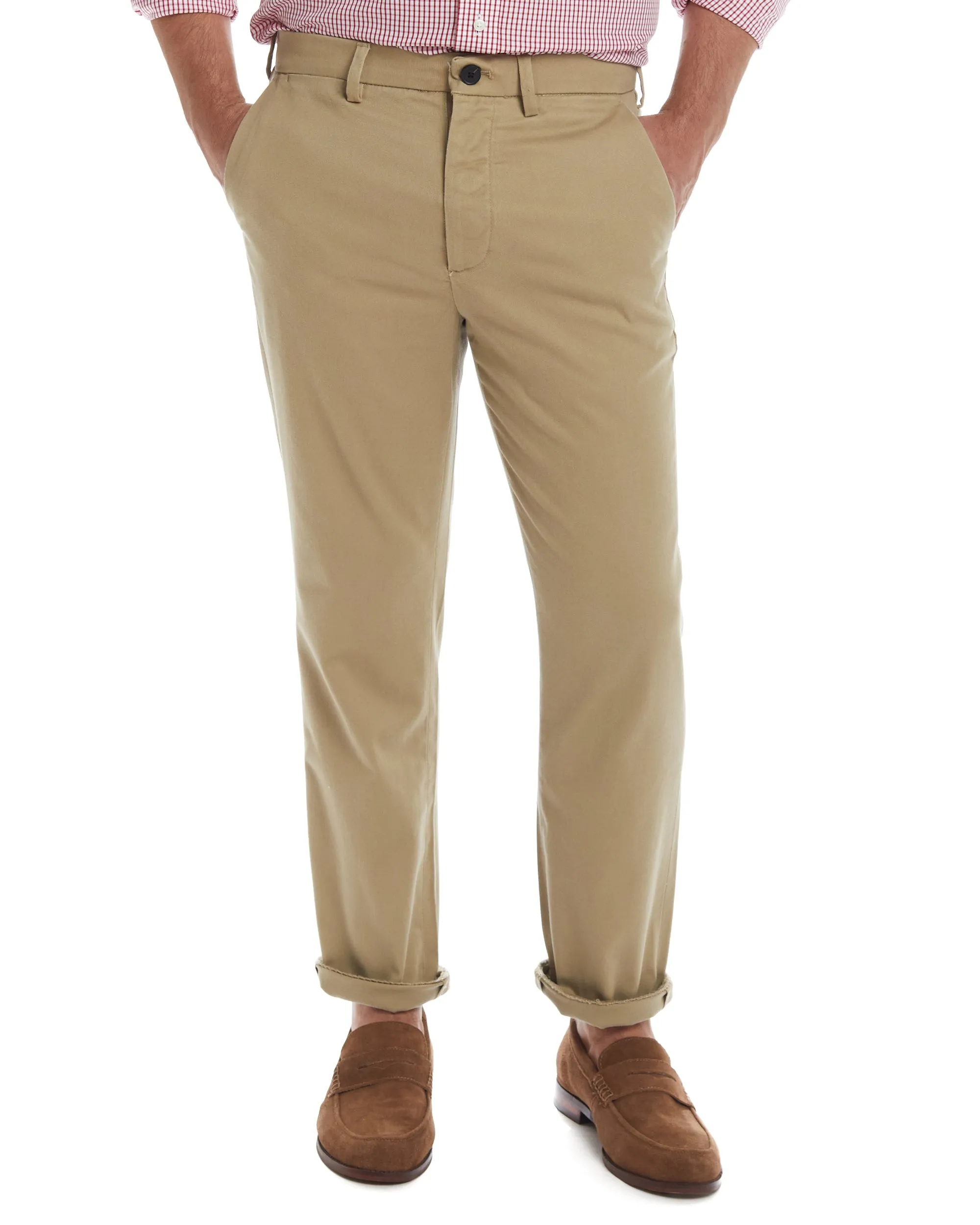 Flat Front 'Fordham' Easy-Cary Chino Twill Pant with Magnetic Closures - Khaki