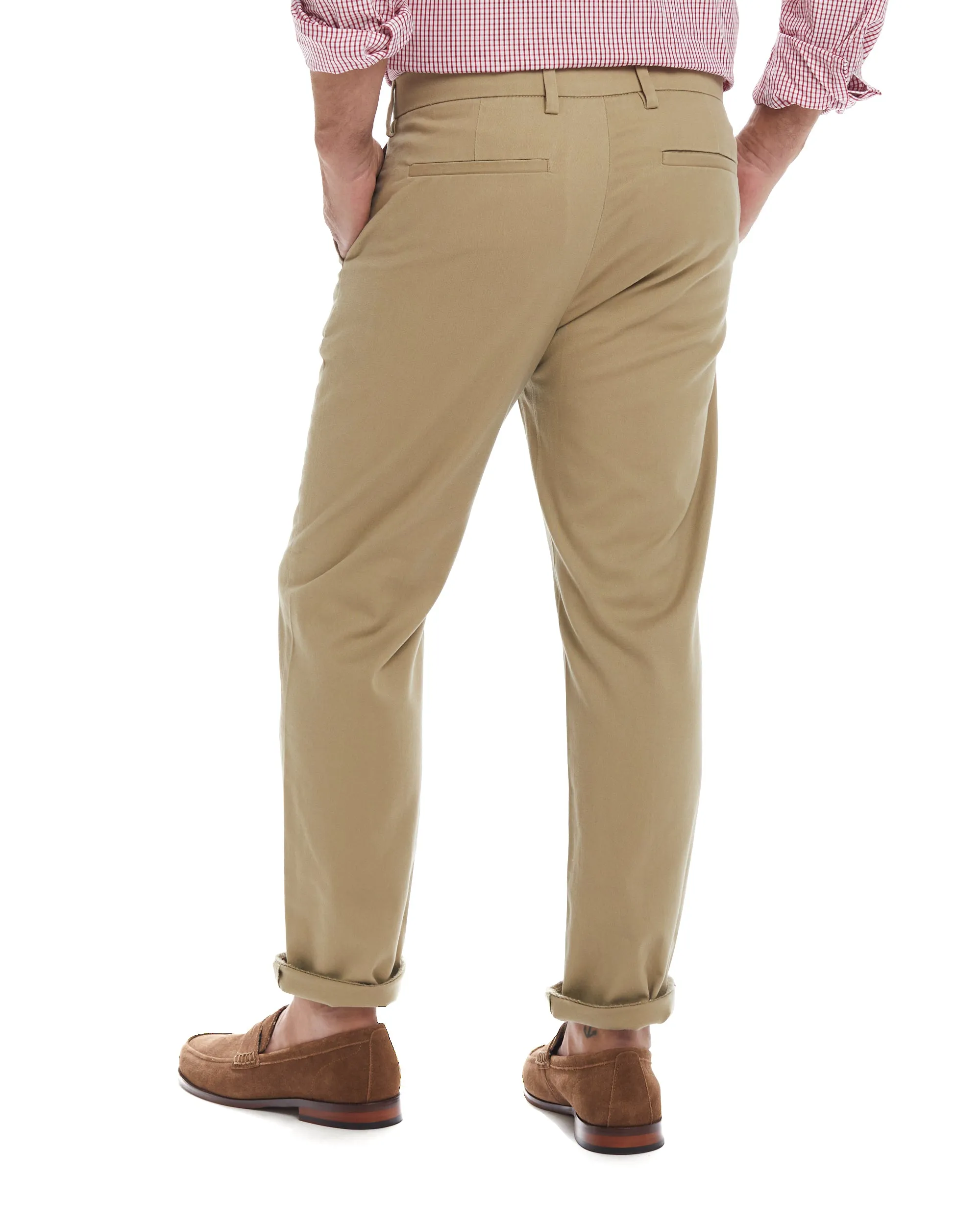 Flat Front 'Fordham' Easy-Cary Chino Twill Pant with Magnetic Closures - Khaki