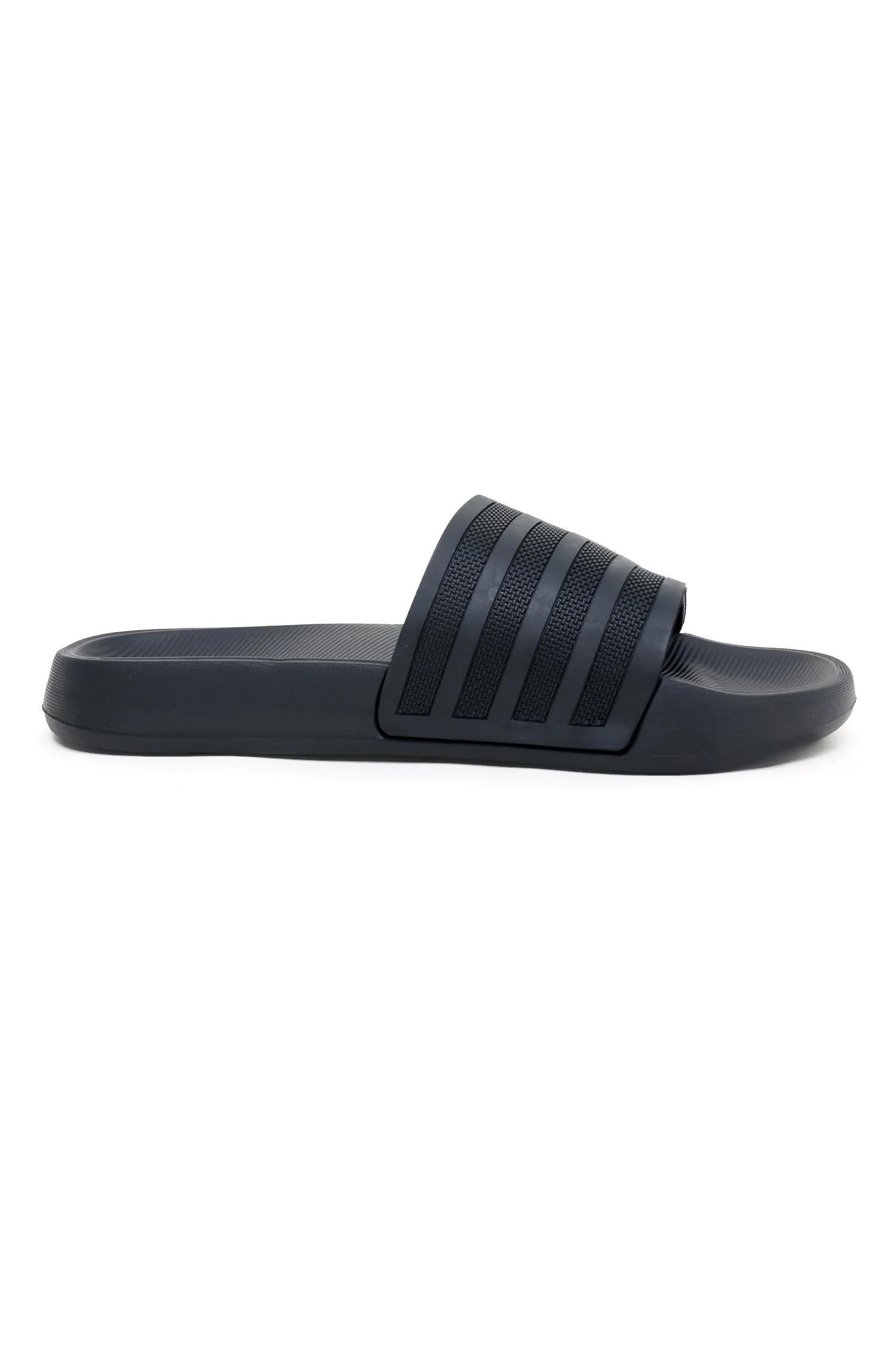 FLEX STEP MEN'S SLIDES-BLACK