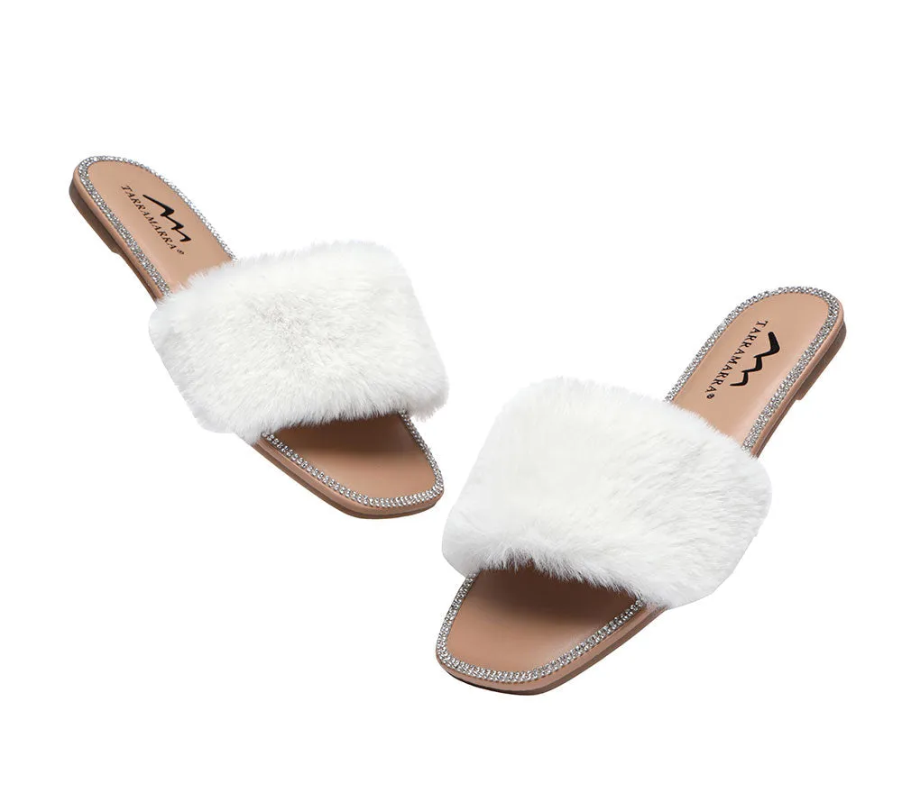 Fluffy Diamante Women Sandals