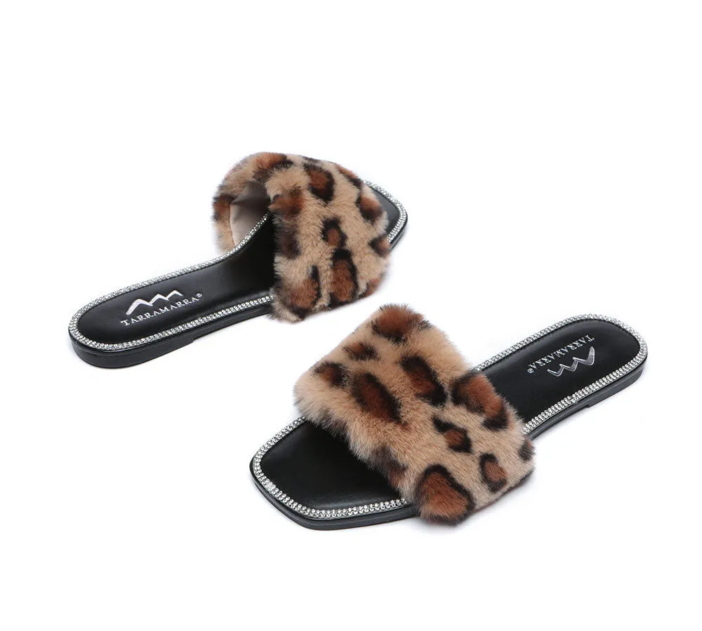 Fluffy Diamante Women Sandals