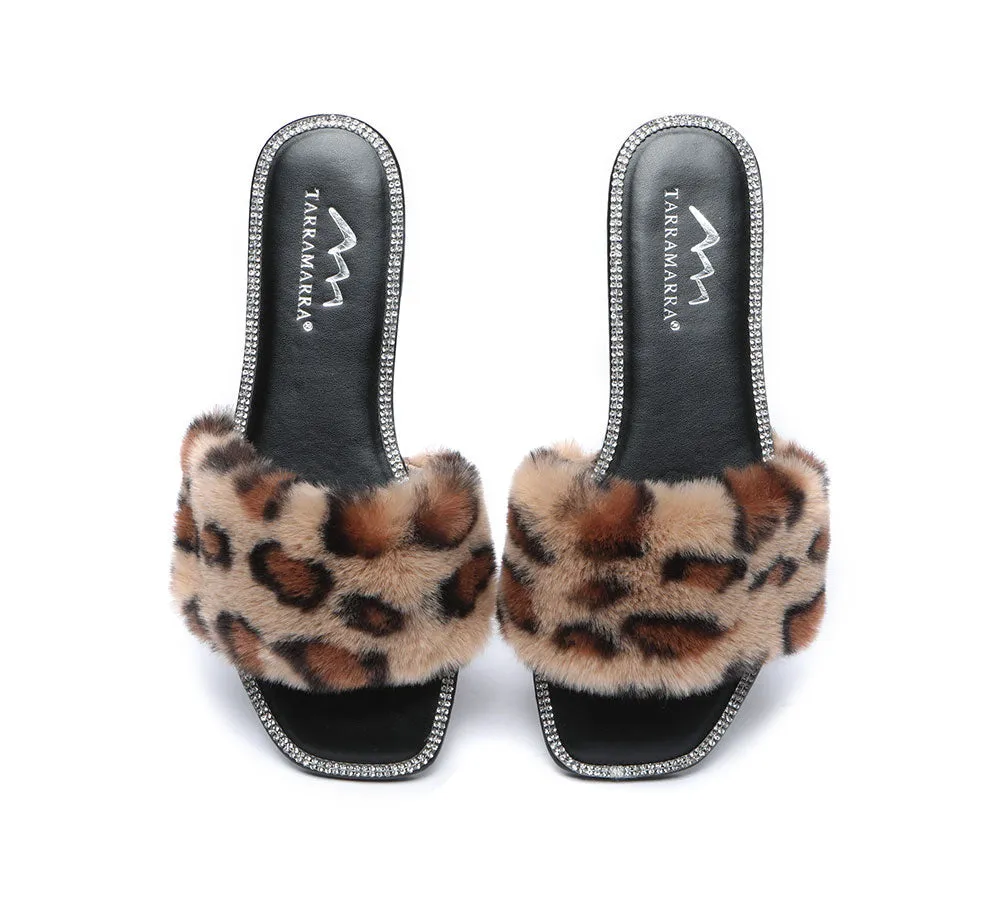 Fluffy Diamante Women Sandals