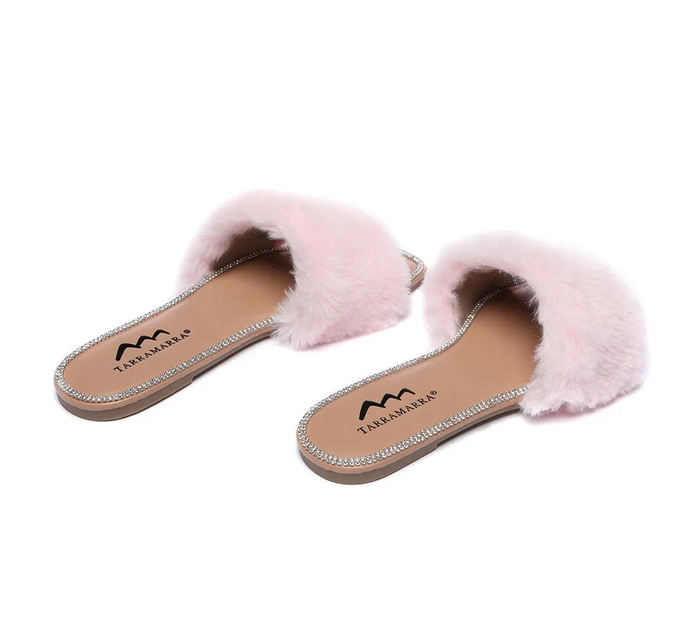 Fluffy Diamante Women Sandals