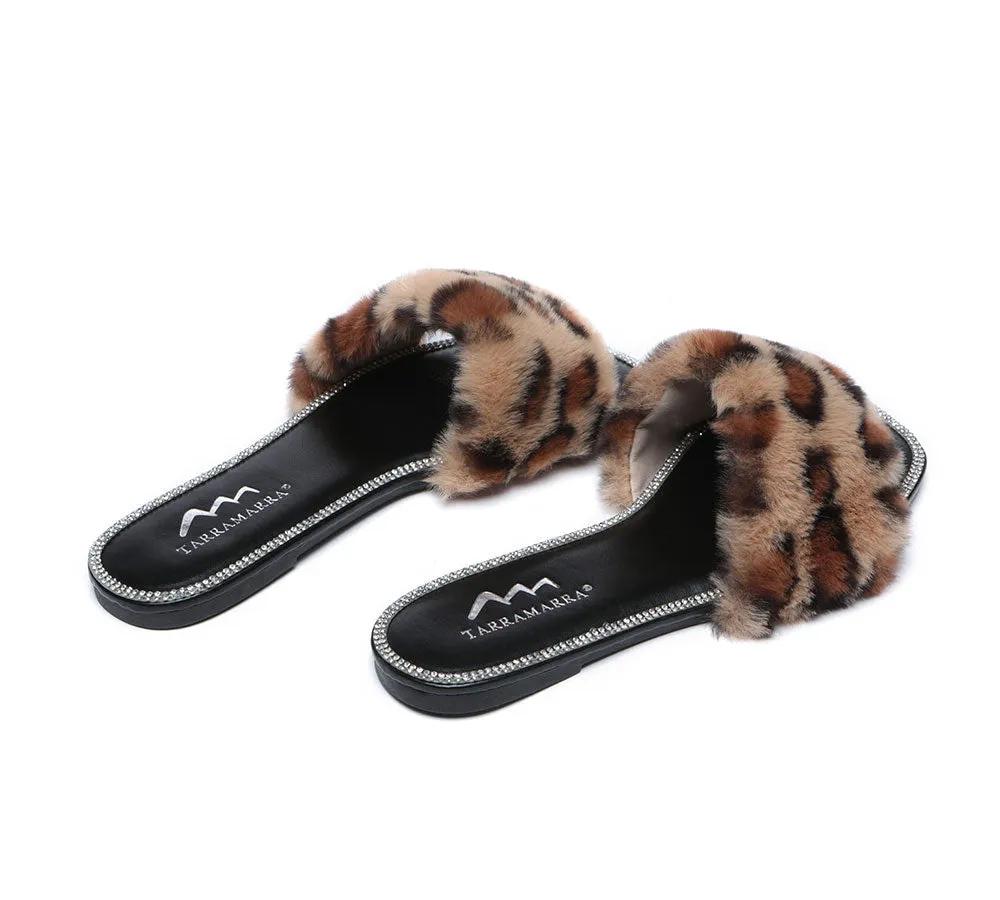 Fluffy Diamante Women Sandals