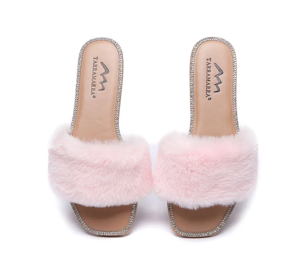 Fluffy Diamante Women Sandals