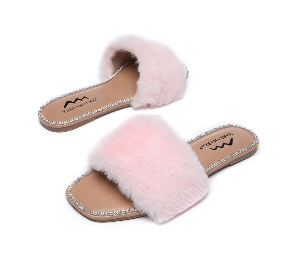 Fluffy Diamante Women Sandals