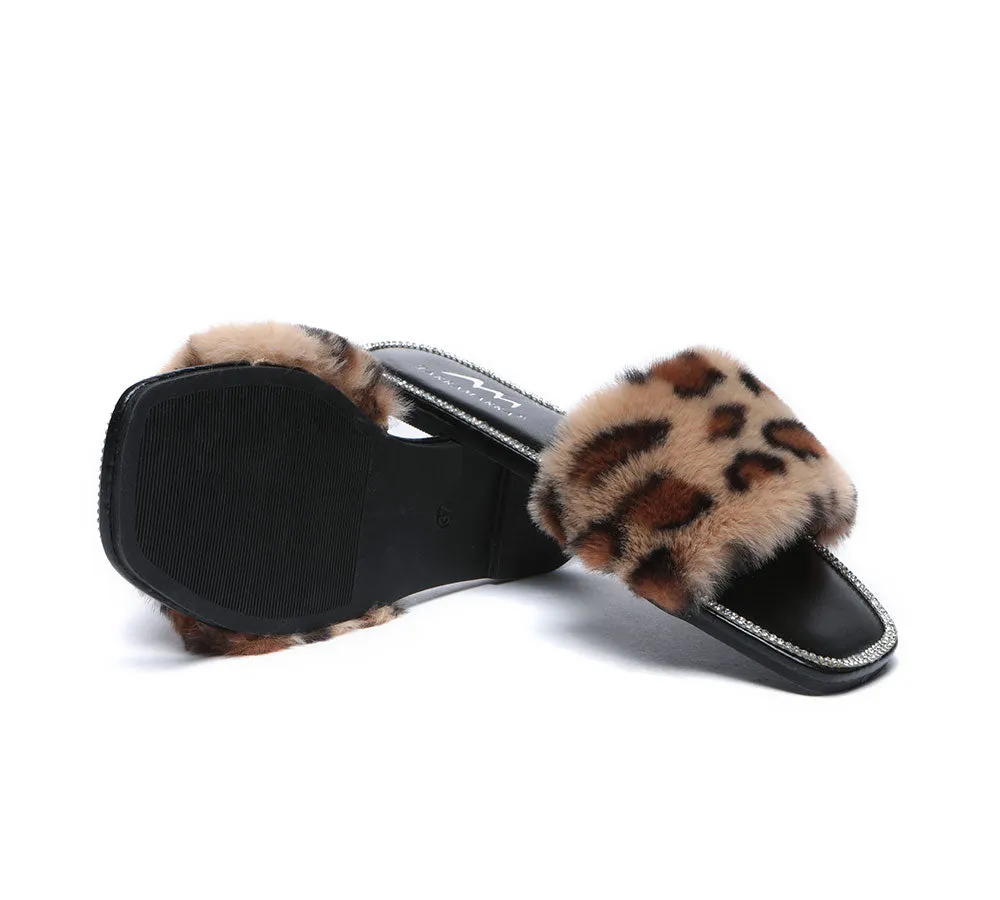 Fluffy Diamante Women Sandals