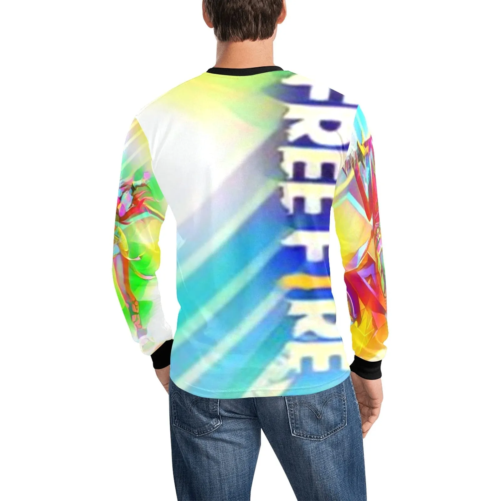 Free Fire inspired Men's Long Sleeve T-shirt(ModelT51)