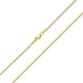 GENUINE Solid Yellow Real 14K Gold Rolo Cable Cuban Chain Necklace 2MM