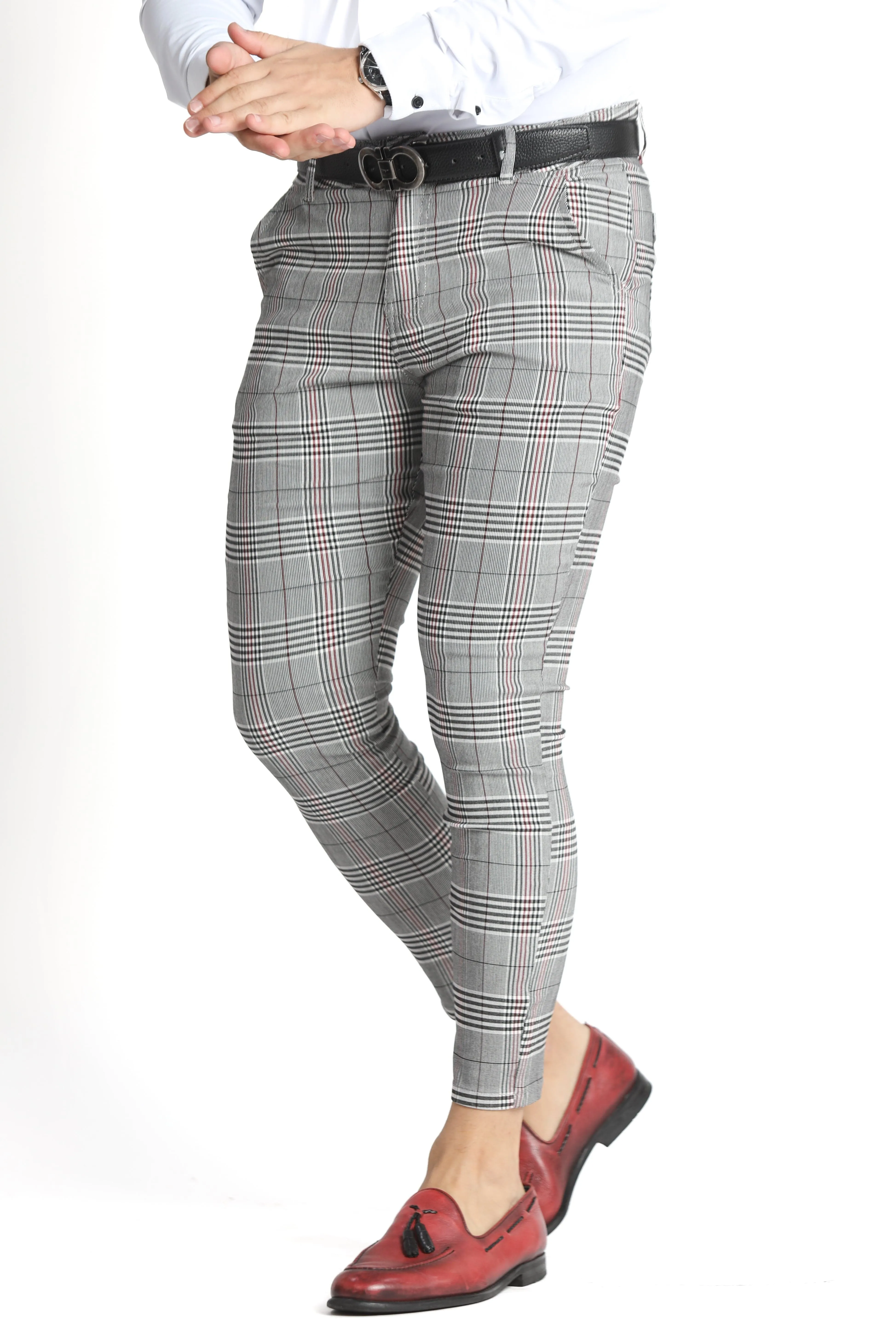 Grey V2 Plaid Pants