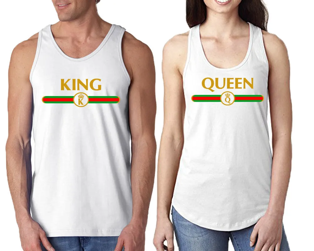 King and Queen Couple Matching Tanktops