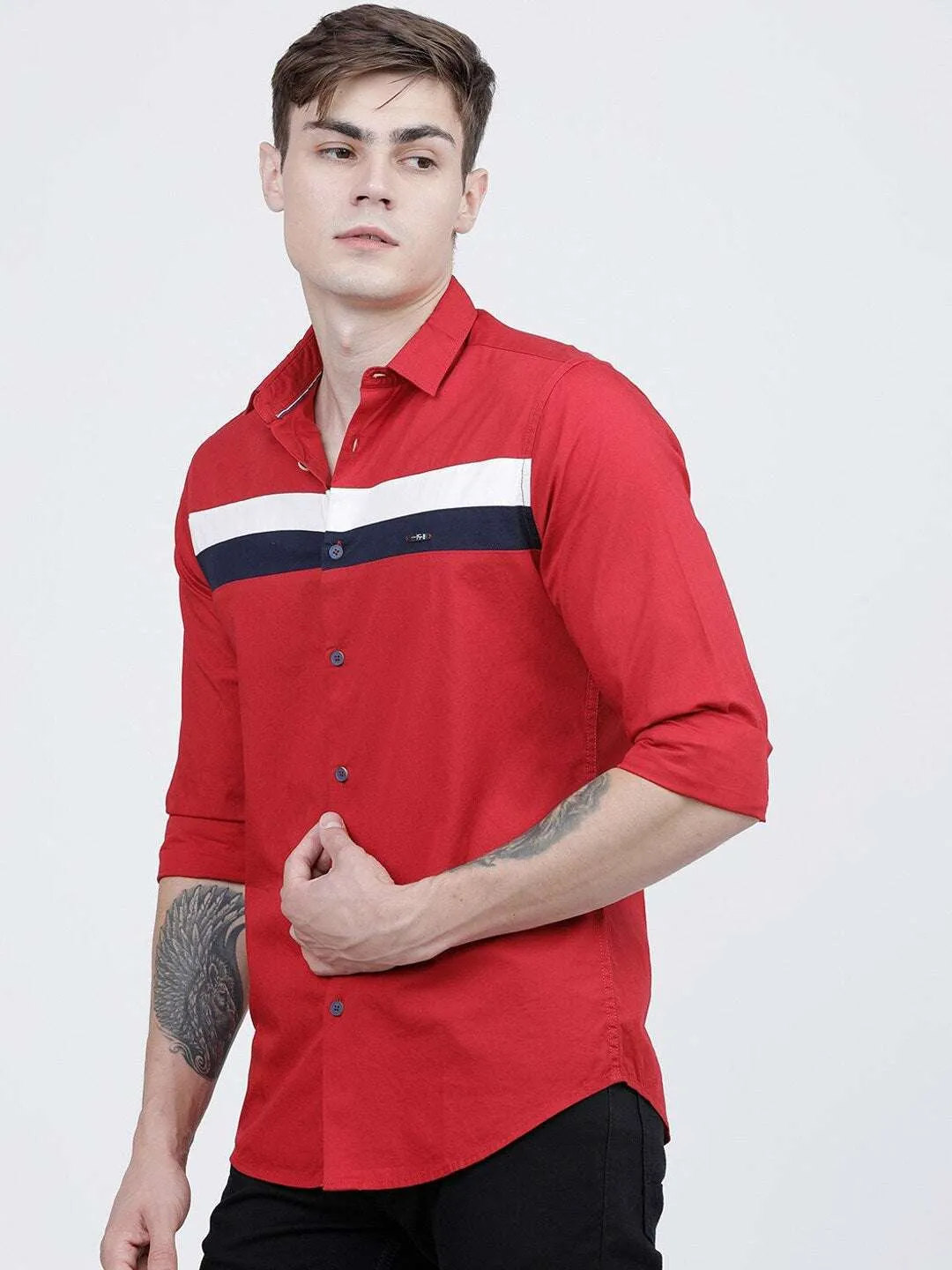 Men Block Shirt