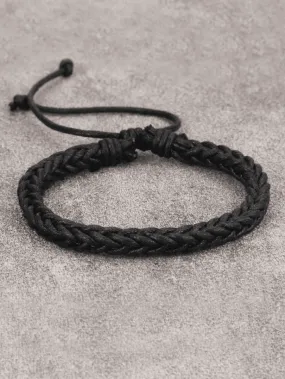 Men Solid Braided Bracelet