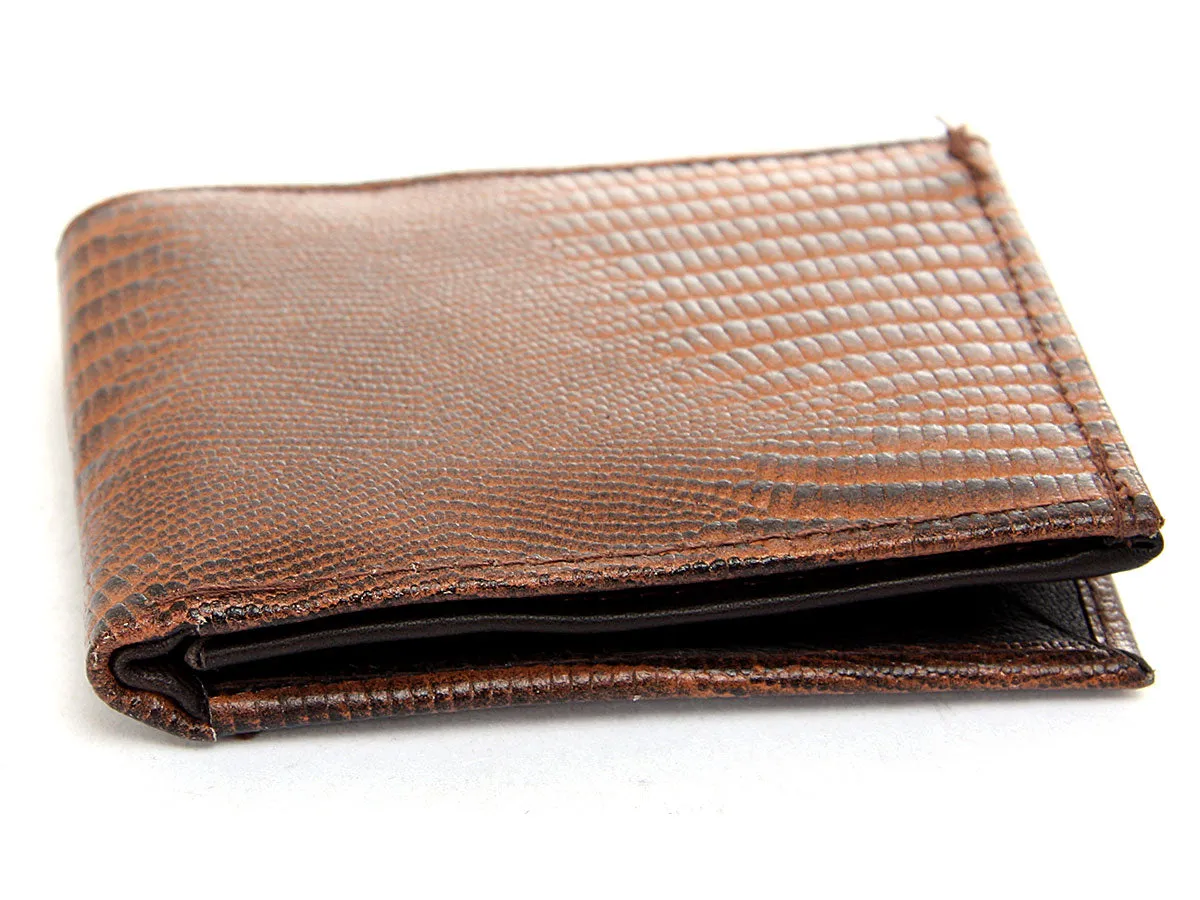 Mens Embossed Bi fold wallet