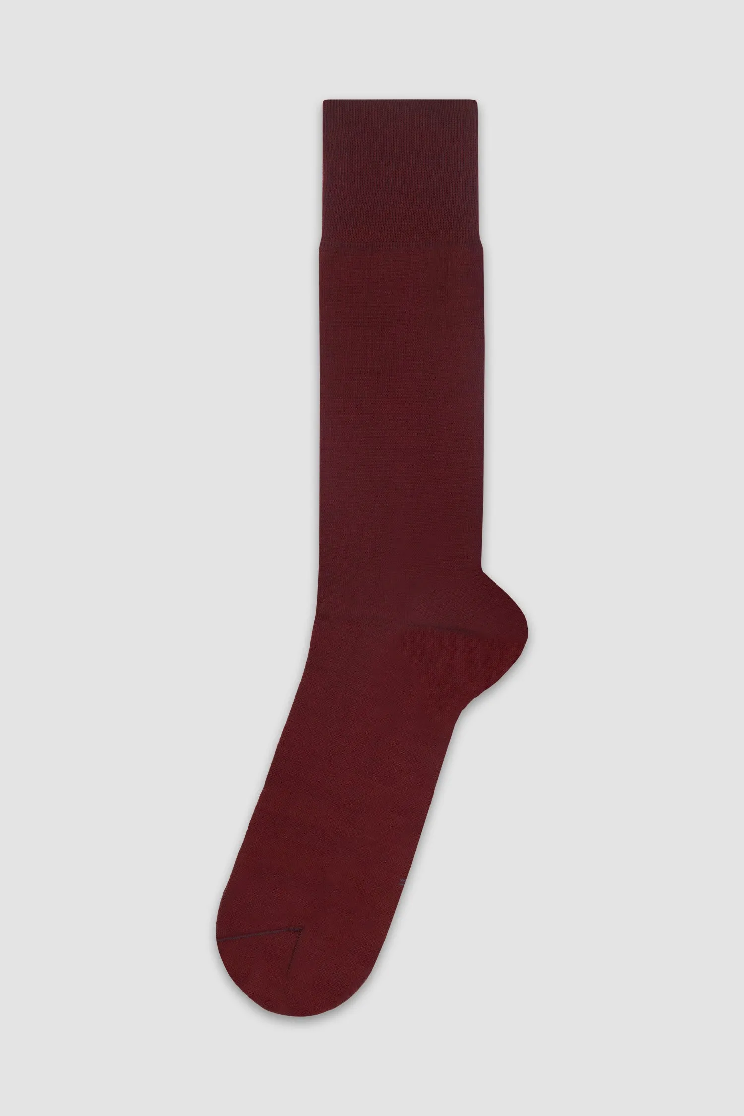 Nobile Solid Burgundy Crew Socks