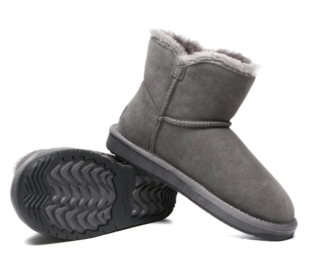 Premium Australian Sheepskin Boots Unisex Mini Button Plus