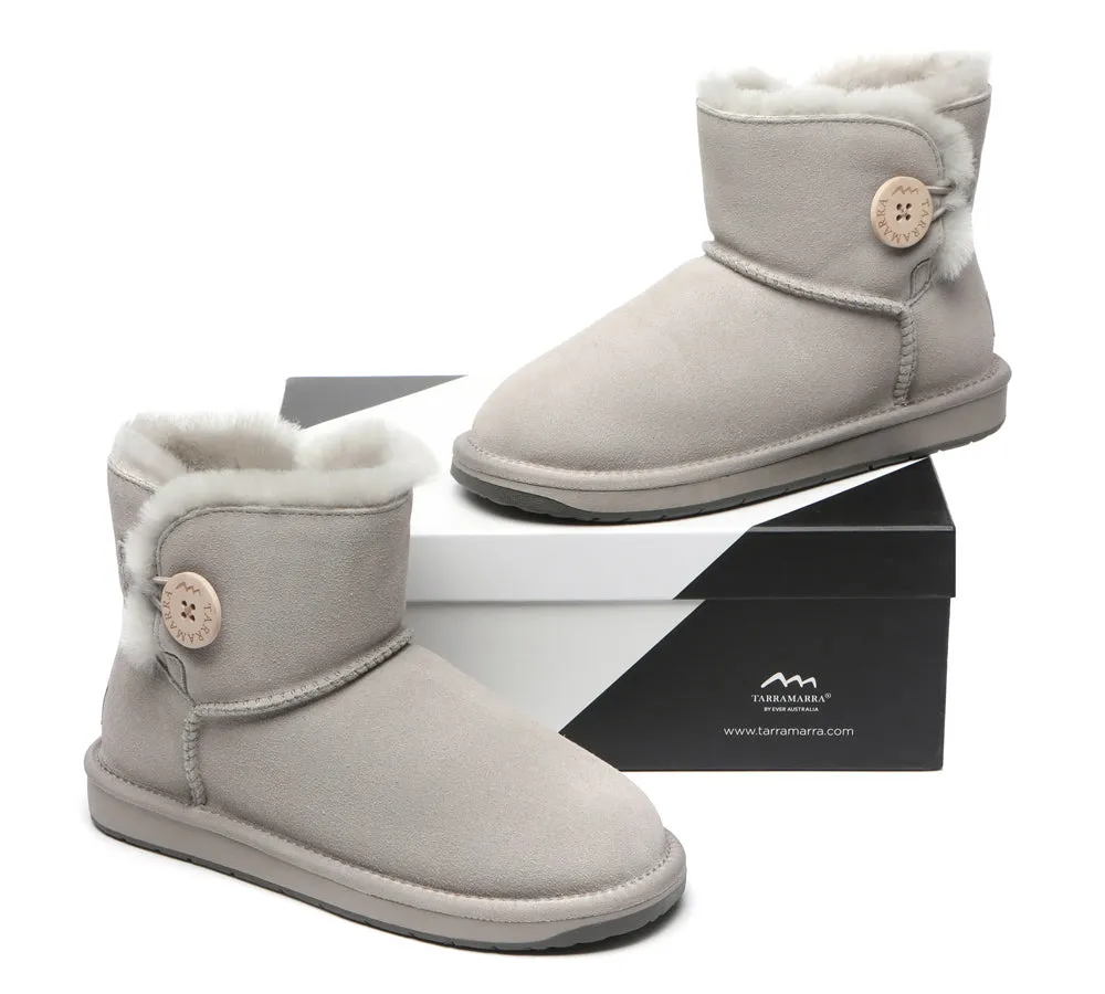 Premium Australian Sheepskin Boots Unisex Mini Button Plus