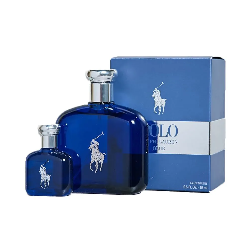 Ralph Lauren Polo Blue For Men Eau De Toilette Spray 125ml Gift Set