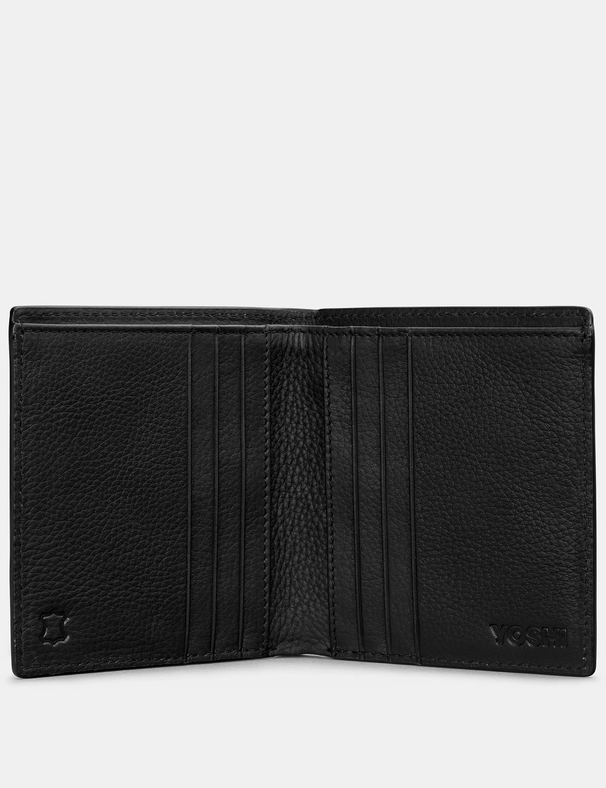 Slim Black Leather Wallet