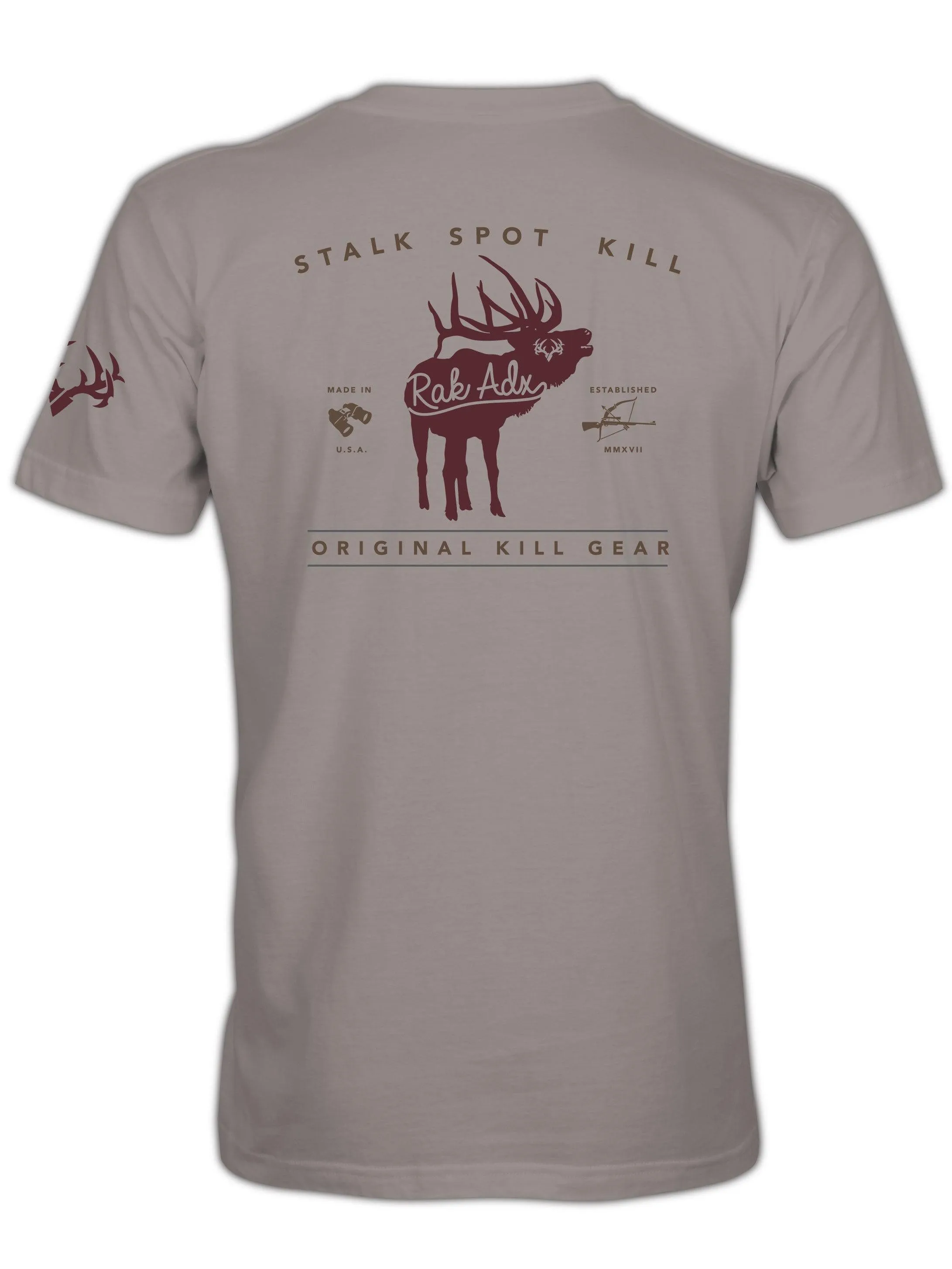 Spot Stalk Elk Garment Dyed Heavyweight Tee Shirt