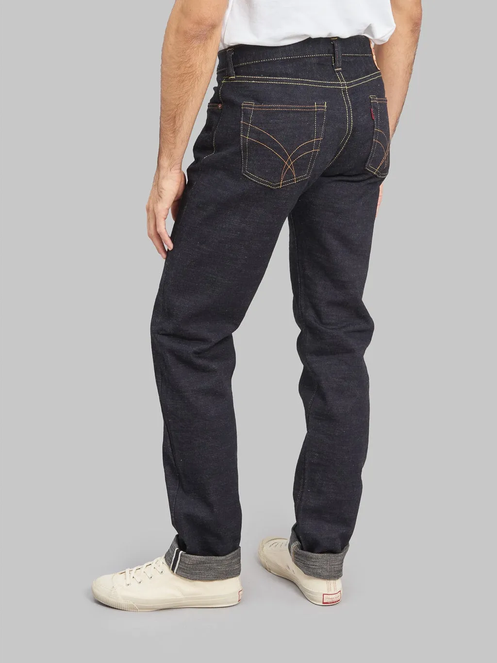 The Strike Gold 5104 15oz Slub Grey Weft Straight Tapered Jeans