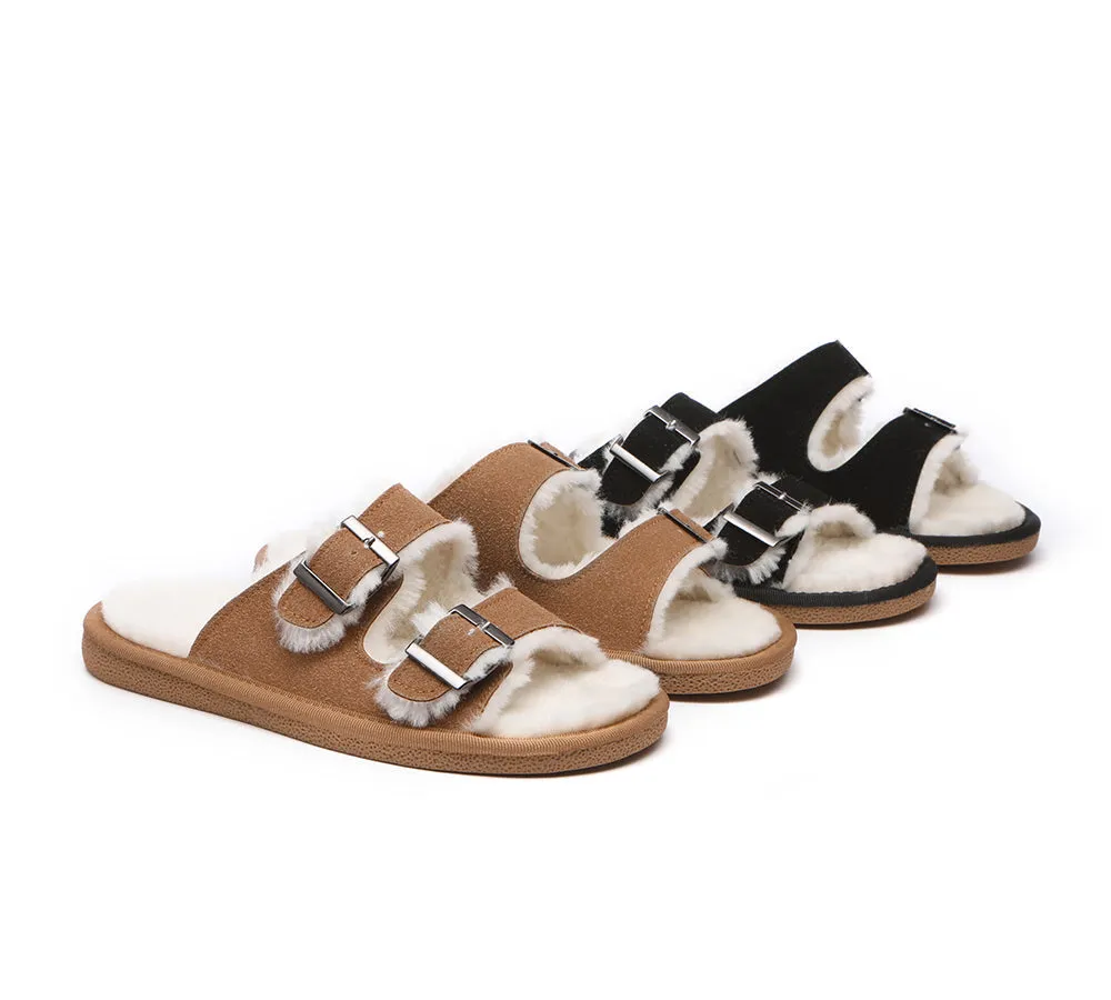 UGG Women Adjustable Buckle Sandal Slides Alcie