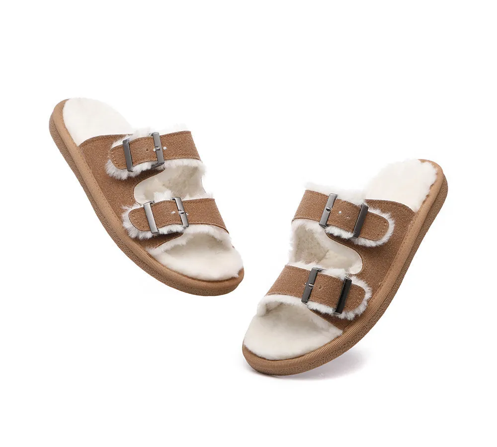 UGG Women Adjustable Buckle Sandal Slides Alcie