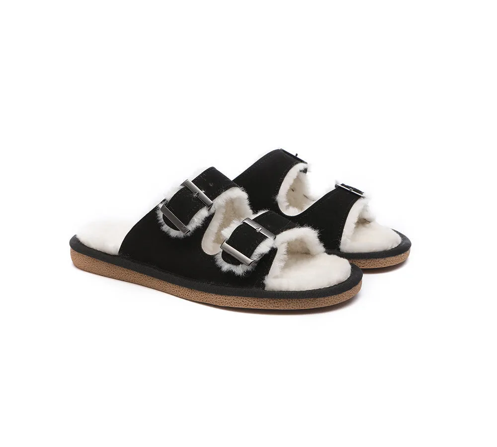 UGG Women Adjustable Buckle Sandal Slides Alcie