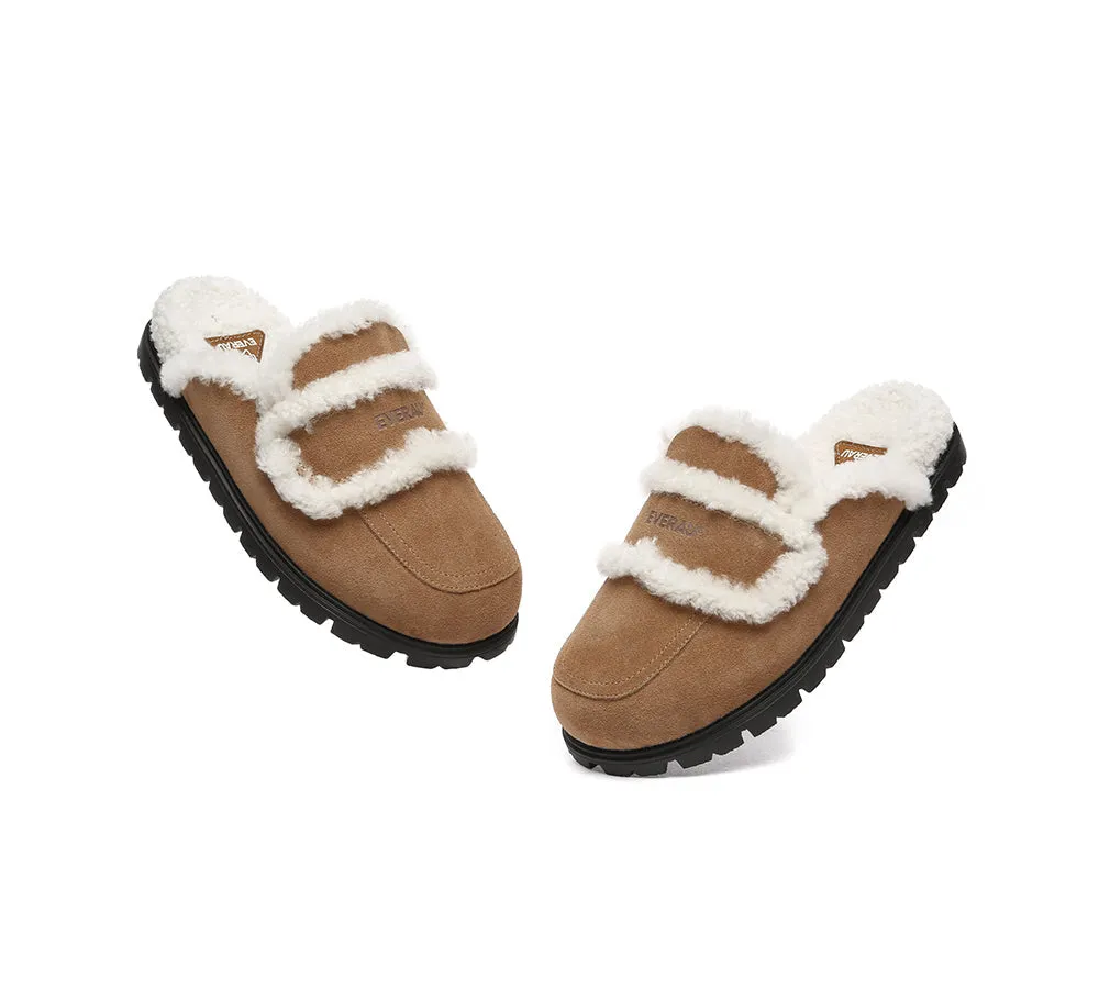 UGG Women Sheepskin Wool Shearling Lined Slippers Remi