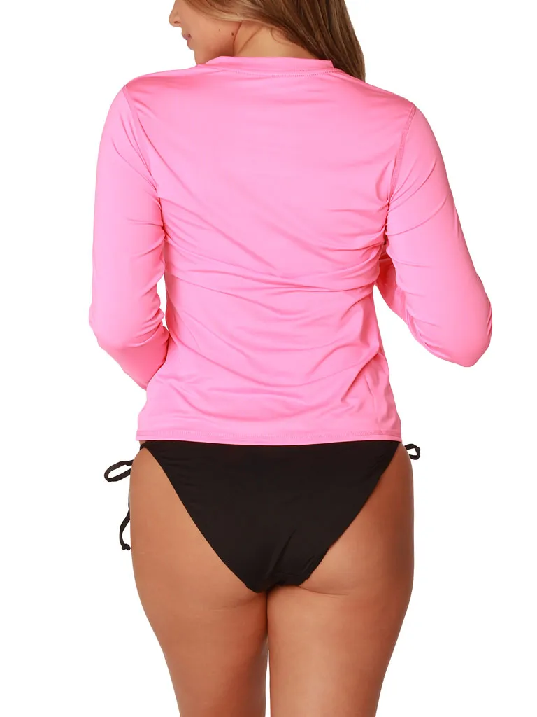 Women's Long Sleeve Ultra Light Weight Sun Shirts in solid colors