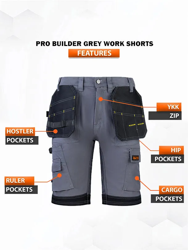 WrightFits Men Pro Builder Work Shorts